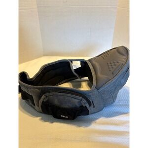 HKAI Ergonomic Baby Hip‎ Seat Carrier Gray Adjustable Waist Belt with Storage